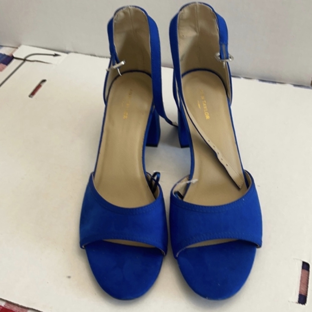 Ann Taylor Factory Blue Heels